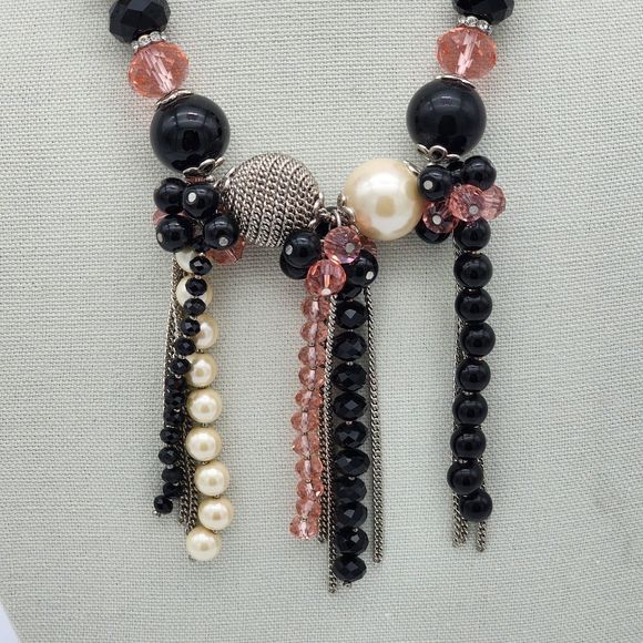 Lafayette 148 New York Chain Bead Statement Necklace - Picture 3 of 6